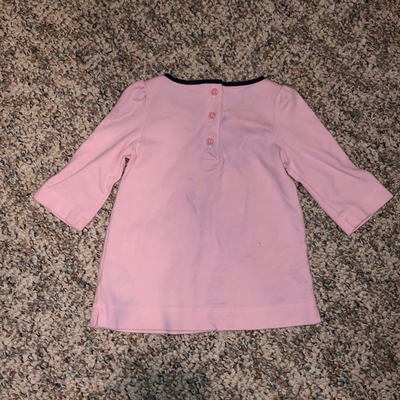 Girls Pink and Navy Dress - Picture 2 of 5